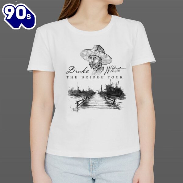 DRAKE WHITE 2024 THE BRIDGE TOUR T-SHIRT