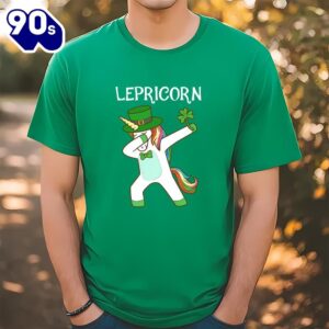 Dabbing Lepricorn Irish Unicorn Patricks…