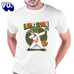 Dabbing Lepricorn Unicorn Leprechaun T-Shirt