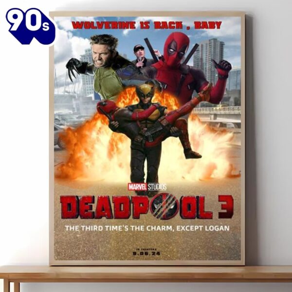 Deadpool 3 Poster Art Print Wall