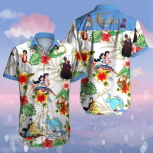 Disney Hawaiian Shirt Summer Beach…