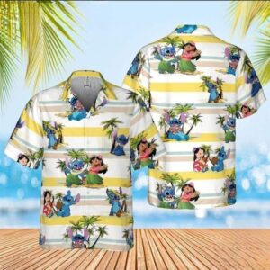 Disney Hawaiian Shirt Summer Beach…