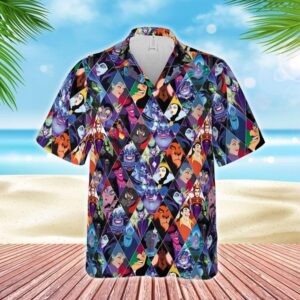 Disney Hawaiian Shirt Summer Beach…