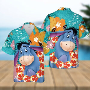 Disney Hawaiian Shirt Summer Beach…