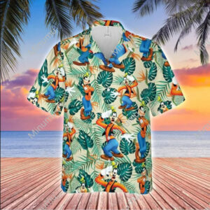 Disney Hawaiian Shirt Summer Beach…