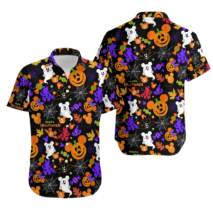 Disney Hawaiian Shirt Summer Beach…