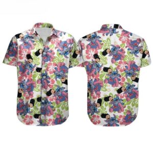 Disney Hawaiian Shirt Summer Beach…