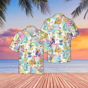 Disney Hawaiian Shirt Summer Beach…