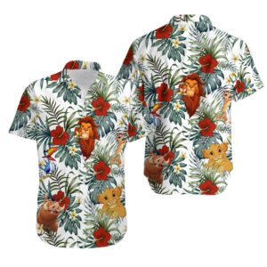 Disney Hawaiian Shirt Summer Beach…