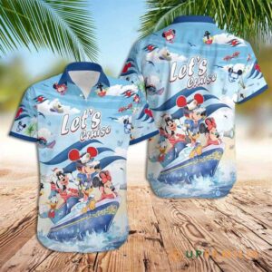 Disney Hawaiian Shirt Summer Beach…