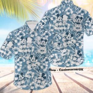 Disney Hawaiian Shirt Summer Beach…