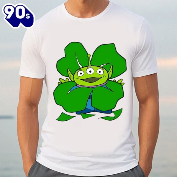 Disney and Pixar Toy Story Alien Shamrock St. Patrick’s Day Shirt