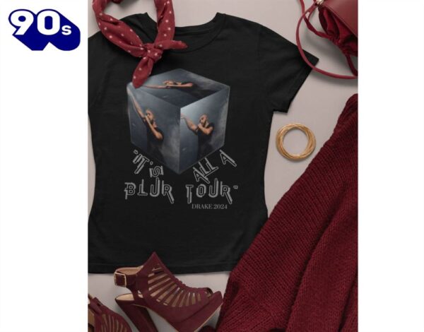 Drake 2024 It’s All a Blur Tour Concert – Commemorative Black T-Shirt