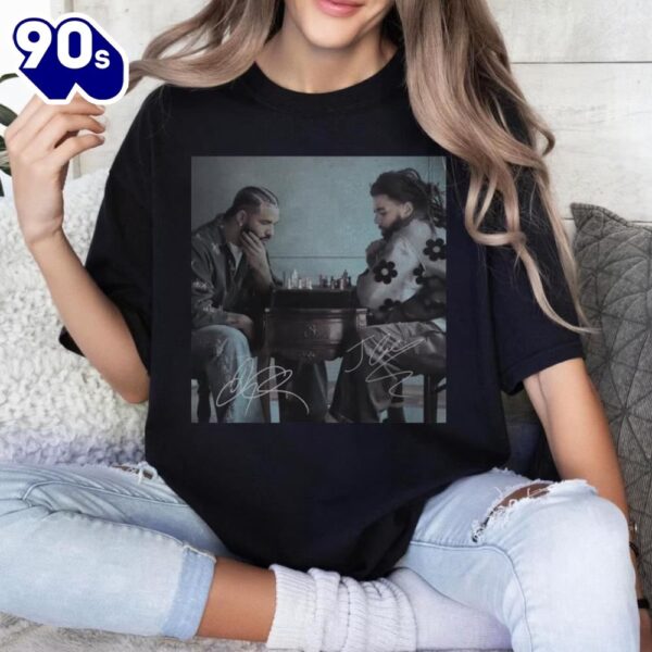 Drake J Cole Big As The What Tour 2024 Black T-shirt
