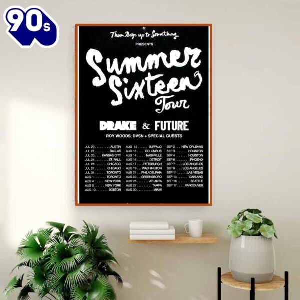 Drake & J. Cole – It’s All Blur Tour Big As the What 2024 Poster