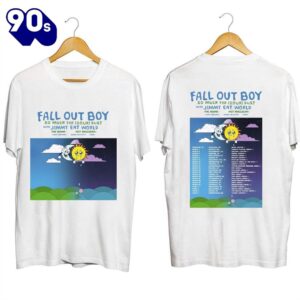 Fall Out Boy Band Tour 2024 Concert Music T-Shirt Gift For Fans