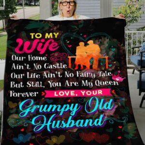 Valentine Day Family To My Wife Husband And Wife Love You My Destiny Fleece Throw Blanket