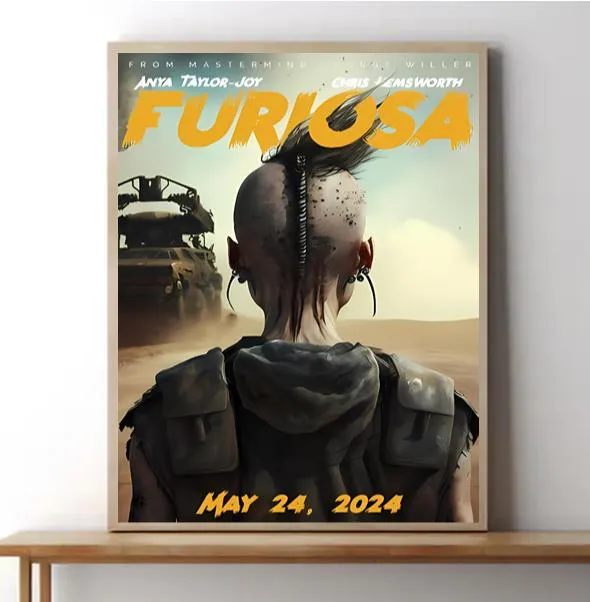 Film Furiosa Poster Prints Wall
