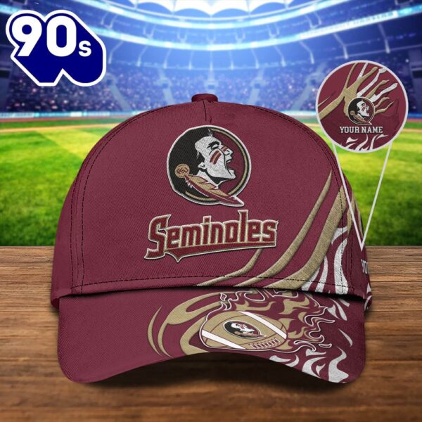 Florida State Seminoles Sport Cap Personalized Your Name NCAA Cap