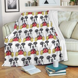 Funny Mickey Fleece Blanket For Fans 1