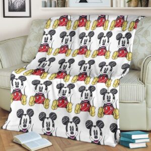 Funny Mickey Fleece Blanket For Fans 1 Funny Mickey Fleece Blanket For Fans 2