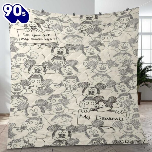 Funny Mickey Mouse Cartoon Disney Ver5 Gift Lover Blanket