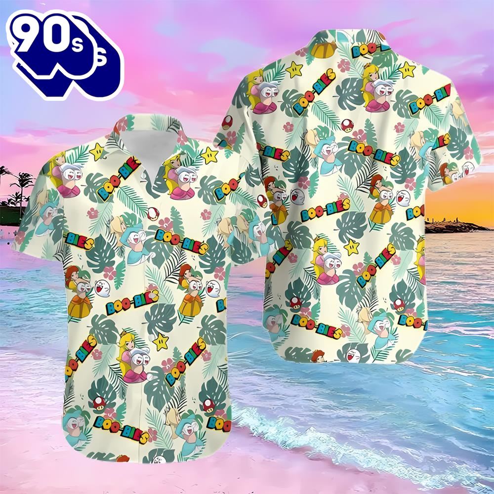 Funny Super Mario Boo Bies Hawaiian Shirt - Musicdope90s