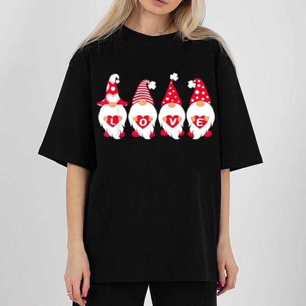 Gnome Valentines Day Shirt For Women Gift Valentine’s Day T-Shirt