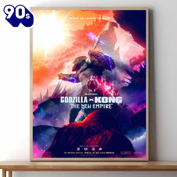 Godzilla X Kong The New Empire 2024 Decor Poster
