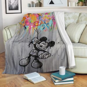 Graphic Mickey Fleece Blanket For DN Fans 1