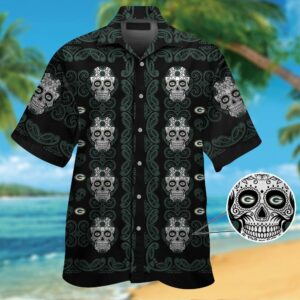 Green Bay Packersskull Short Sleeve…