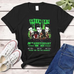 Green Day 38th Anniversary 1989 – 2024 Thank You For The Memories Shirt