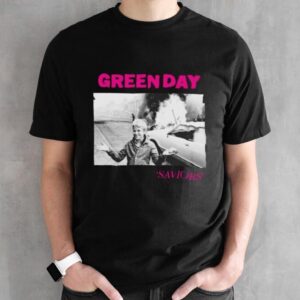Green Day Band Tour 2024 SAVIORS New TEE Unisex Black