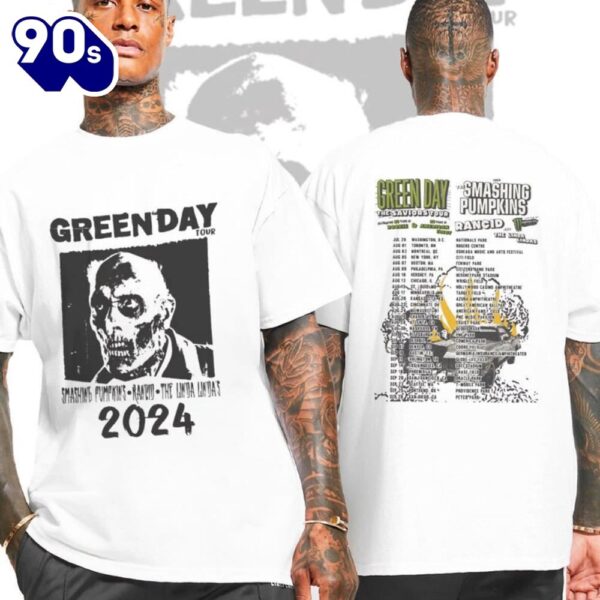Green Day Band  World Music Tour 2023 2024 The Saviors Tour shirt