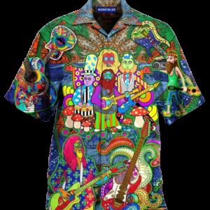 Guitar Colorful Amazing Design Hippie…