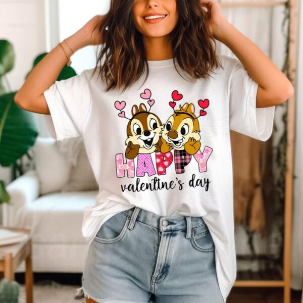 Happy Valentine’s Day ShirtChip And Dale Valentine’s Day Shirt