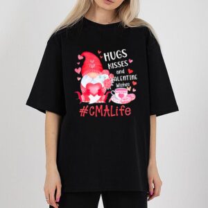 Hugs Kisses And Valentine Wishes Phlebotomist Valentines Day Gnome Shirt