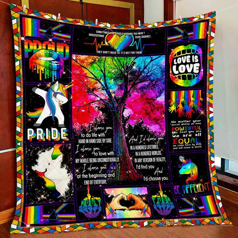 I Choose You Proud Lgbt All Season Quilts Blanket Super King Queen Twin Size I Choose You Proud Lgbt All Season Quilts Blanket Super King Queen Twin Size