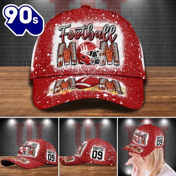 Indiana Hoosiers Bleached Cap Custom Your Name And Number NCAA Cap