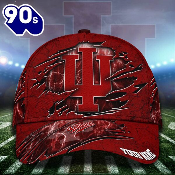 Indiana Hoosiers Cap Custom Your Name And Number NCAA Cap