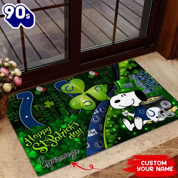Indianapolis Colts NFL-Custom Doormat The Celebration Of The Saint Patrick’s Day