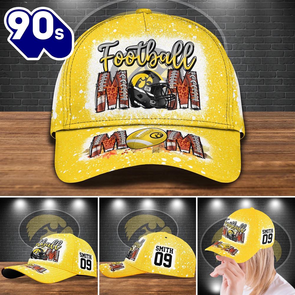 Iowa Hawkeyes Bleached Cap Custom Your Name And Number NCAA Cap Iowa Hawkeyes Bleached Cap Custom Your Name And Number NCAA Cap