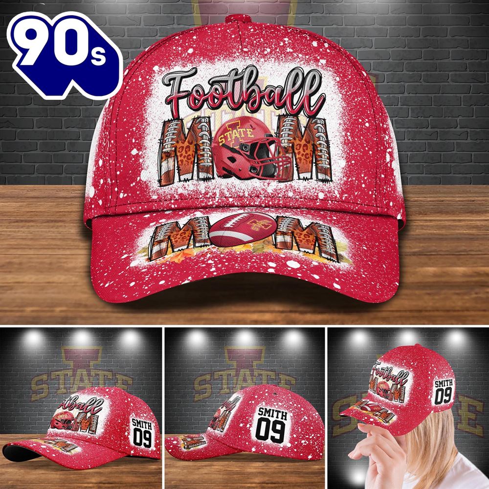 Iowa State Cyclones Bleached Cap Custom Your Name And Number NCAA Cap Iowa State Cyclones Bleached Cap Custom Your Name And Number NCAA Cap