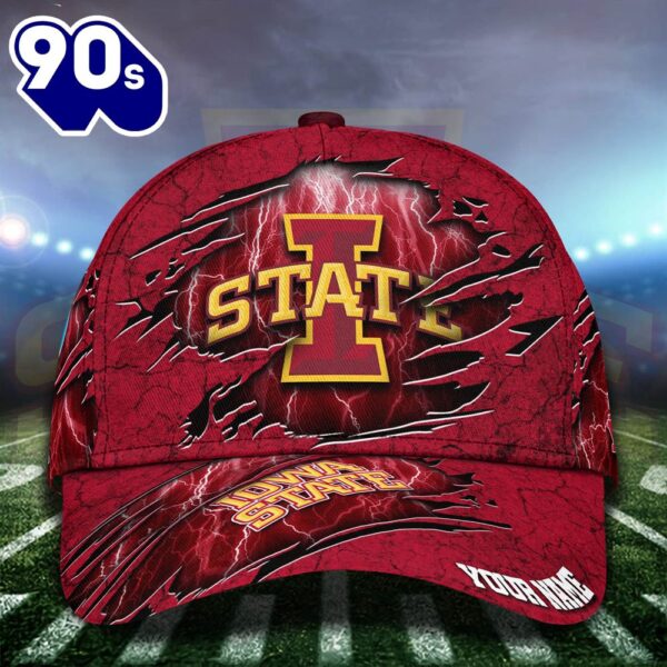Iowa State Cyclones Cap Custom Your Name And Number NCAA Cap