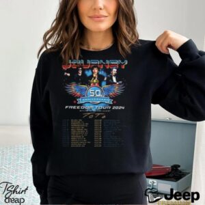 Journey Freedom Tour 2024 Shirt, Journey With Toto 2024 Concert Shirt