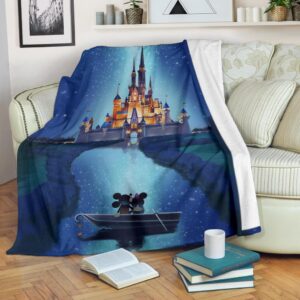Journey To Castle Mickey And Minnie Fleece Blanket Fans 1