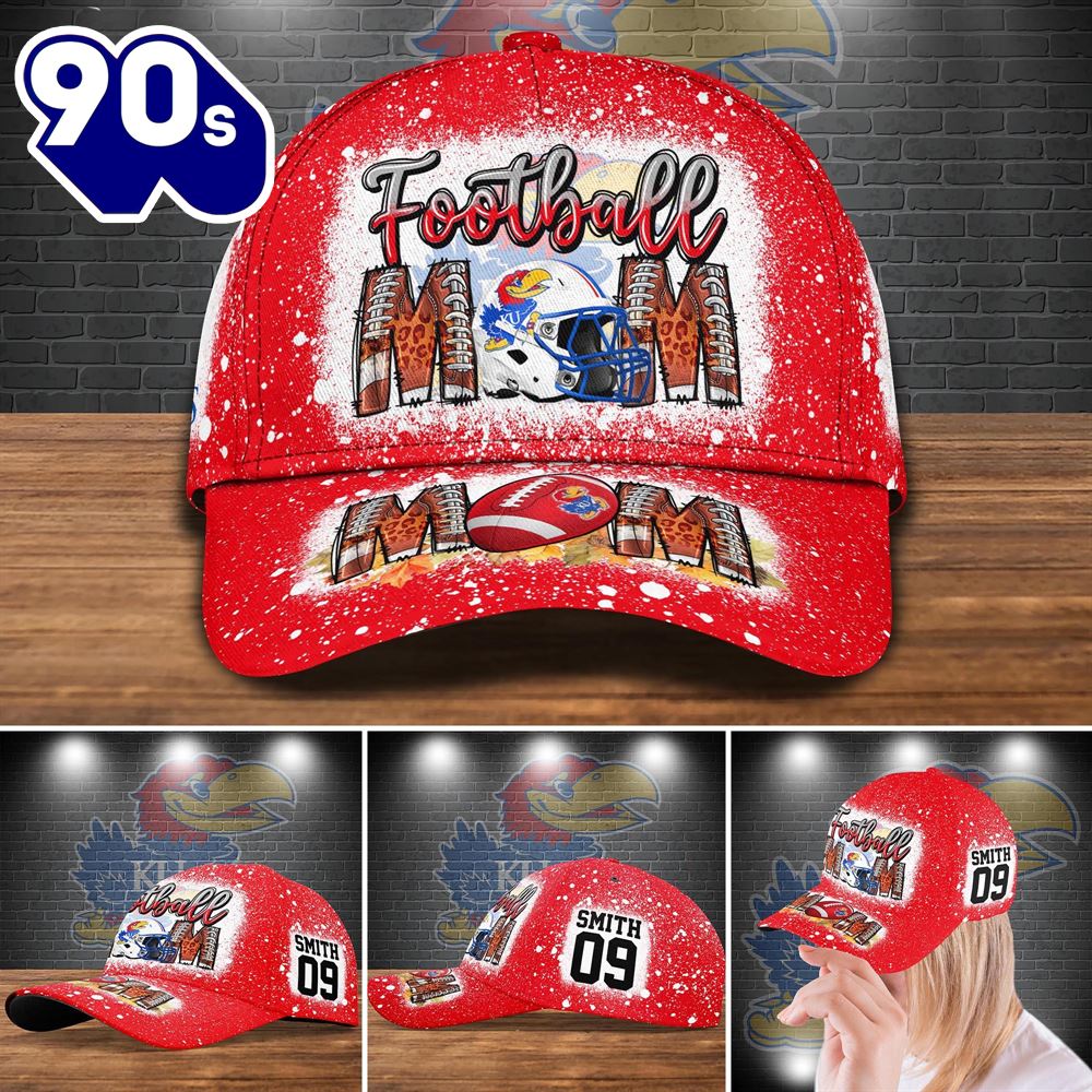 Kansas Jayhawks Bleached Cap Custom Your Name And Number NCAA Cap Kansas Jayhawks Bleached Cap Custom Your Name And Number NCAA Cap