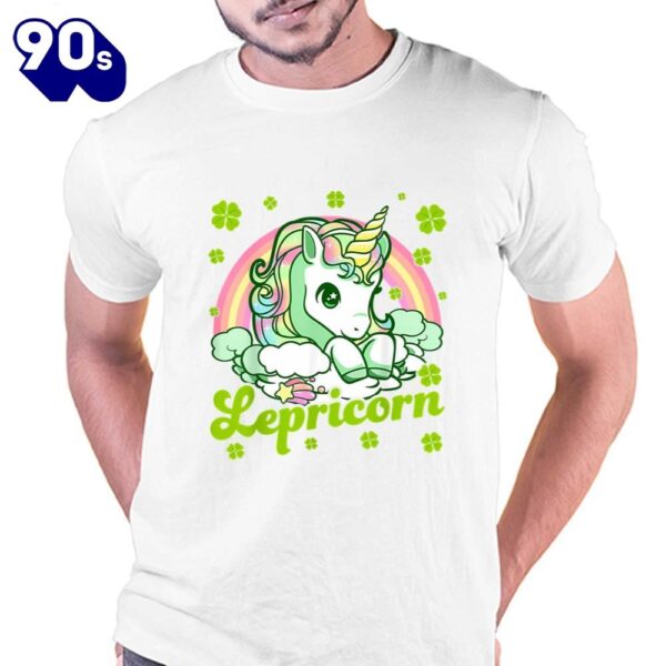Lepricorn Rainbow St Patricks Day Unicorn Teacher T-Shirt