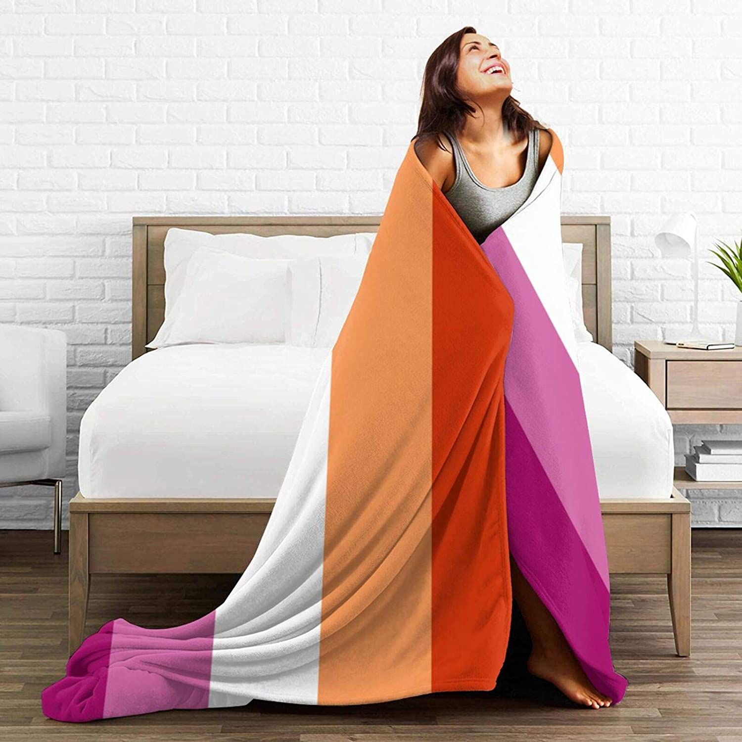 Lgbt Gay Lesbian Super Soft Fuzzy Warm Cozy Micro Fleece Lesbian Blankets Suitable For Sofa Bed Couch 80X60 Lgbt Gay Lesbian Super Soft Fuzzy Warm Cozy Micro Fleece Lesbian Blankets Suitable For Sofa Bed Couch 80X60