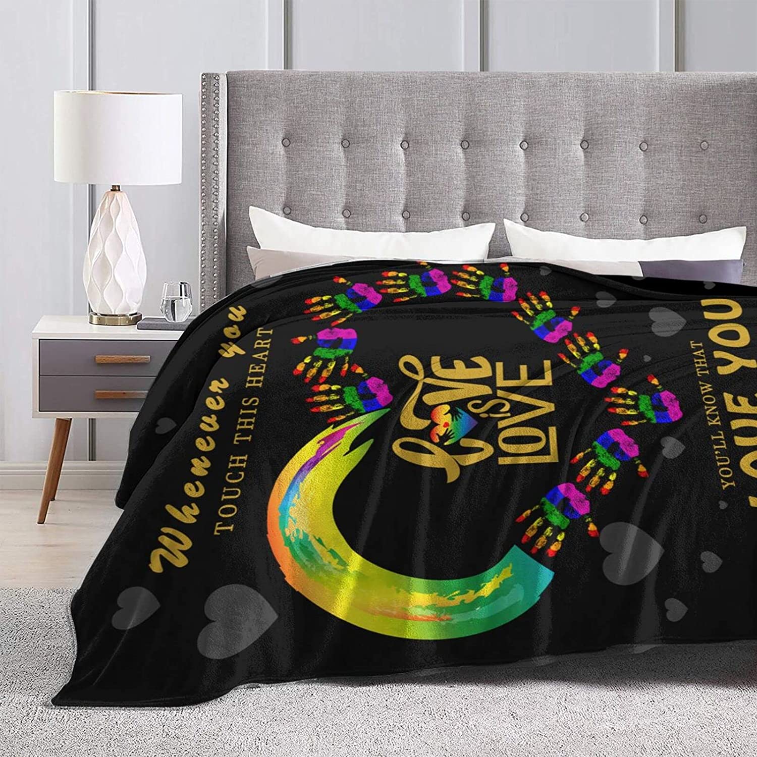Lgbt Gay Pride Fleece Throw Blankets Soft Plush Blanket For Bed Couch Car 60X50, Pride Gift Lgbt Gay Pride Fleece Throw Blankets Soft Plush Blanket For Bed Couch Car 60X50, Pride Gift